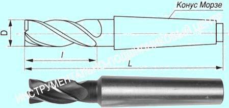 Фреза Концевая d63,0х 90х248 к/х  Р6АМ5  Z=8 КМ5 "CNIC"(сколы)