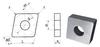 Пластина CNMA - 090304  МС318 ромбическая(80) dвн=4мм (05123) гладкая