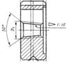 Плашка Коническая дюймовая   К 2"(NPT), 11 1/2 ниток/дюйм, dнар.105мм
