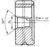 Плашка Трубная коническая   R    1/2", 14 ниток/дюйм, dнар.45мм "CNIC"