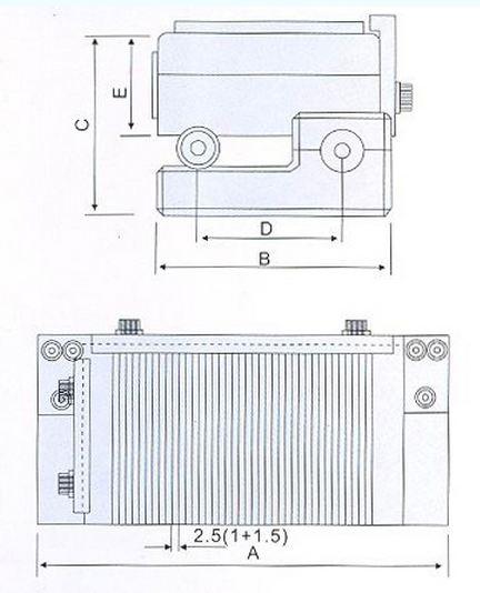 Плита магнитная синусная одноповоротная ХG42 150х150 сила напряжения 90 N/см кв. "CNIC" (66036-4)