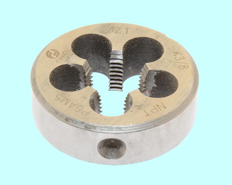 Плашка Коническая дюймовая   К    3/8"(NPT), 18 ниток/дюйм, dнар.45мм Р6АМ5 "CNIC"