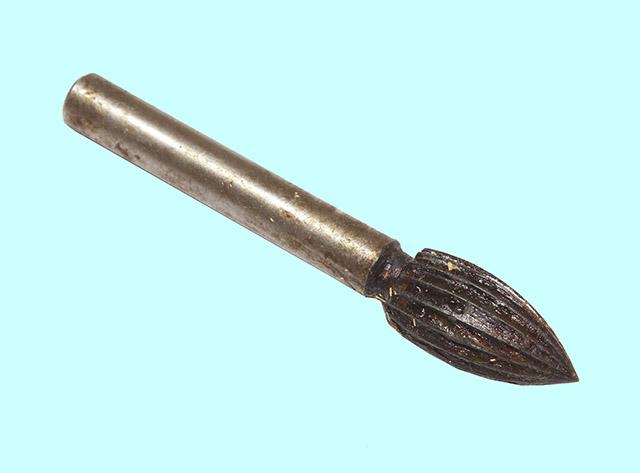 Борфреза тв.спл. эллипсовидная  d12,5х25х8х75 спиральная насечка (S)