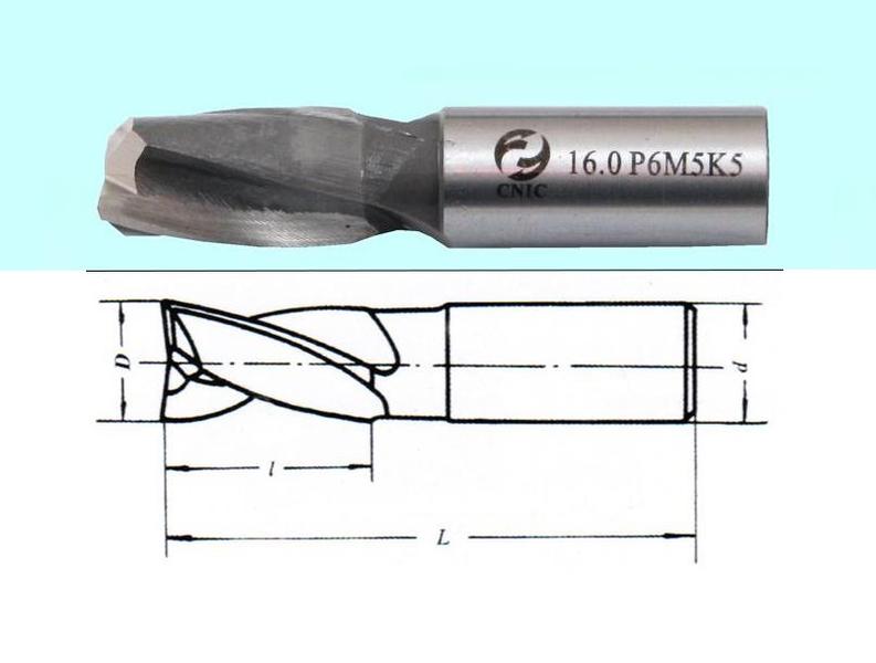 Фреза Шпоночная d 5,0х 8х40 ц/х Р6М5К5 "CNIC"