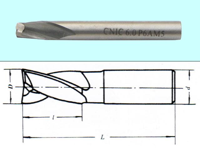 Фреза Шпоночная d 4,0х 7х36  ц/х Р6АМ5 "CNIC"