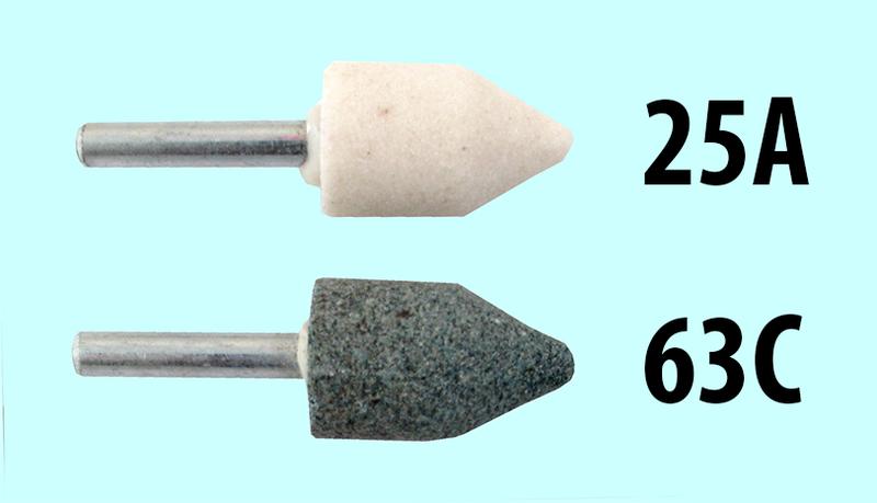 Головка абразивная 20х25х6 EW(ГК) 25А F60(25Н) O(СТ1) с хвостовиком "CNIC"