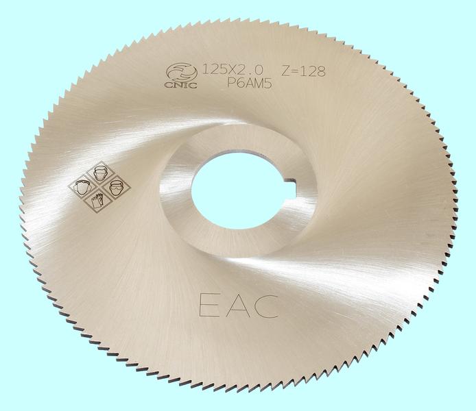 Фреза отрезная  125 х 2,0 х 27 тип1  Z=128 Р6АМ5 "CNIC"