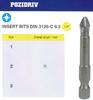 Биты крестовые PZ3х 75мм S2 цилиндр. с насечкой DIN3126 хв-к Е1/4 PROFI