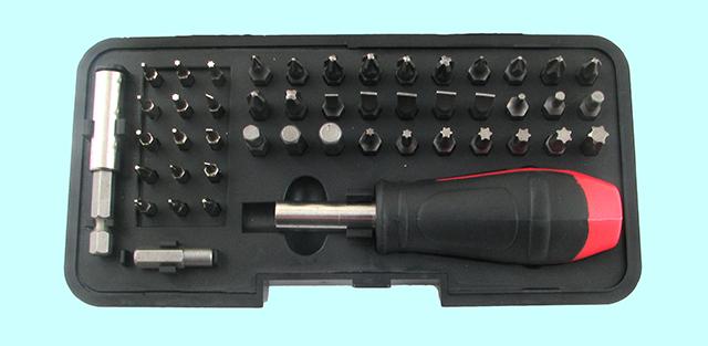Набор бит из  48 шт. сталь S2 с рукояткой и магнитным держателем (WX-MP48) "CNIC"