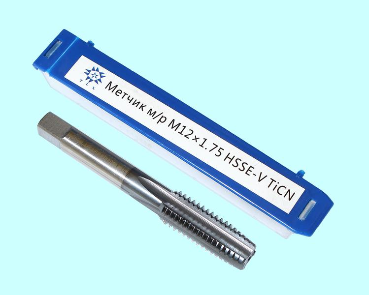 Метчик М12,0 (1,75) м/р.HSSЕ-V (GV3) покрытие TiCN ISO 529 "TLX"