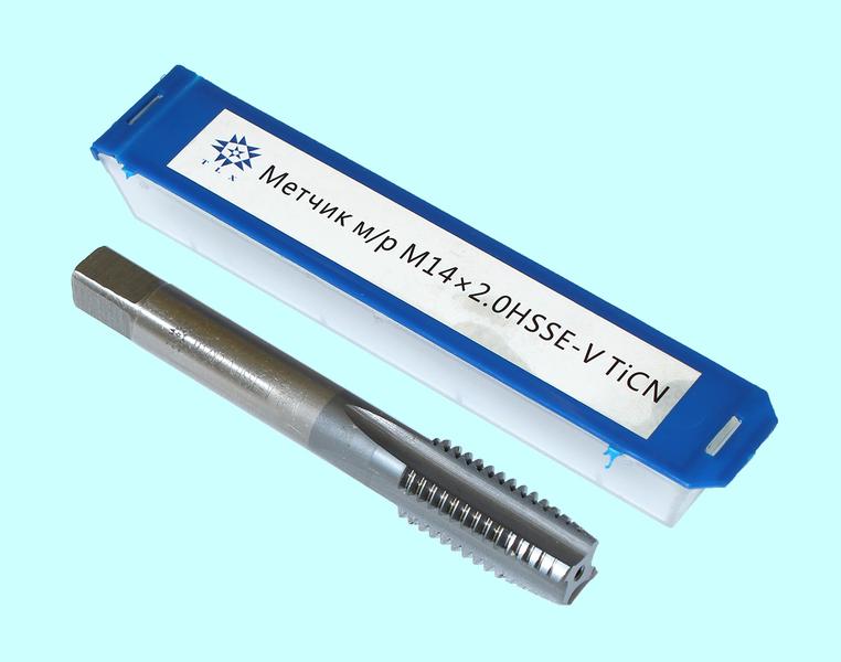 Метчик М14,0 (2,0) м/р.HSSЕ-V (GV3) покрытие TiCN ISO 529 "TLX"