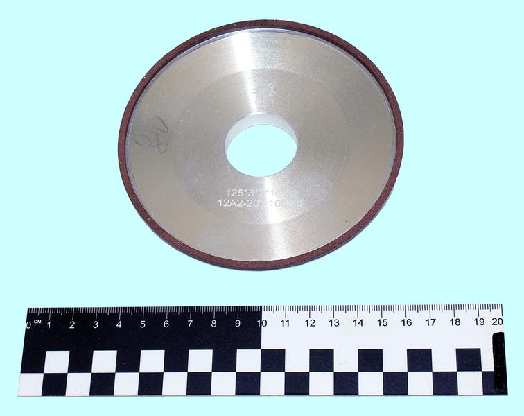 Круг алмазный 12А2-20град.(тарельчатый) 125х 3х2х32  SSD-2(АС4) 100/80 100% В2-01 10,1кар. "TLX"
