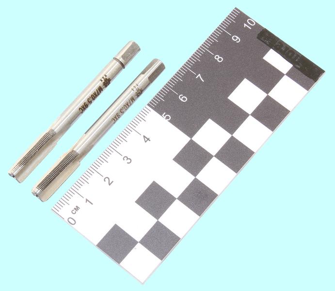 Метчик М 7,0 х 0,5 9ХС ручной, комплект из 2-х шт. "TLX"