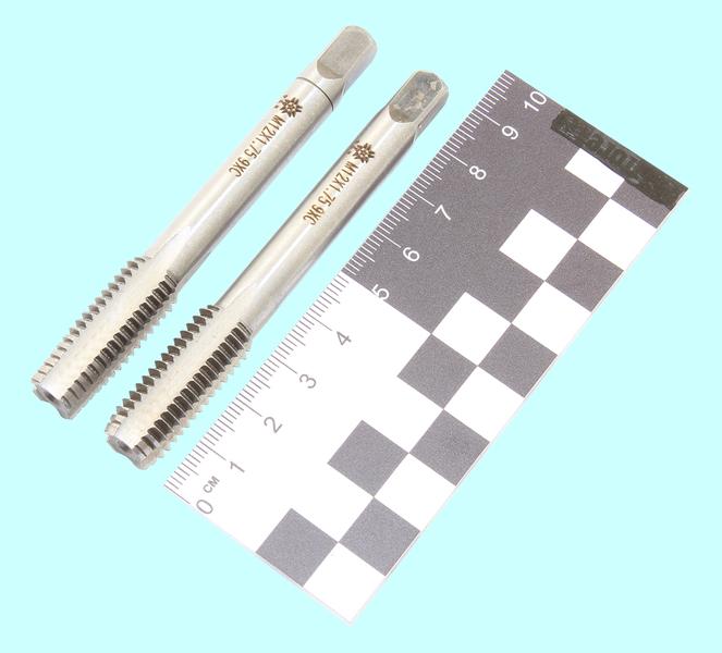 Метчик М12,0 (1,75) 9ХС ручной, комплект из 2-х шт. "TLX"