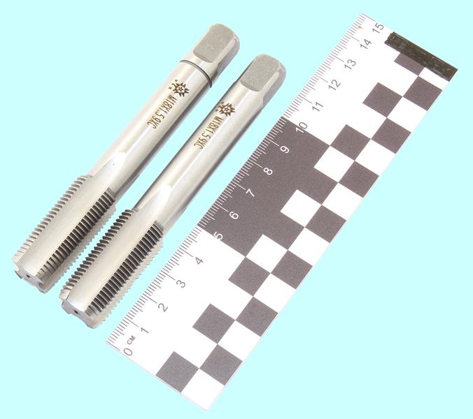 Метчик М18,0 х 1,5 9ХС ручной, комплект из 2-х шт. "TLX"