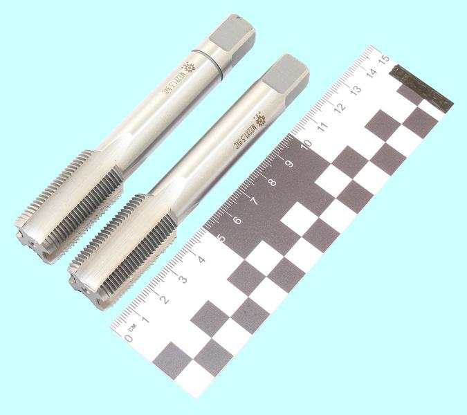 Метчик М22,0 х 1,5 9ХС ручной, комплект из 2-х шт. "TLX"